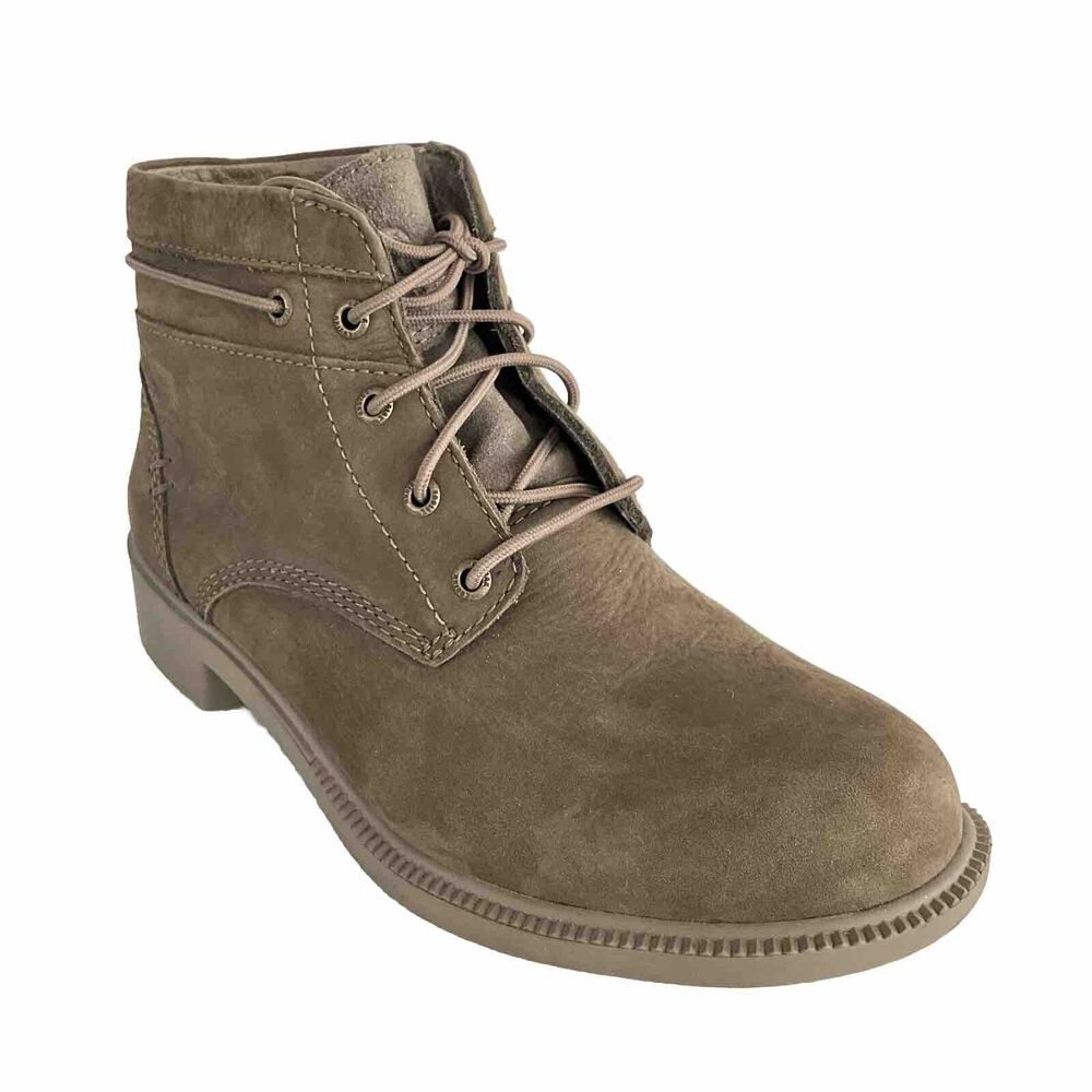 Kodiak Leather Lace-up Short Boots Green 7